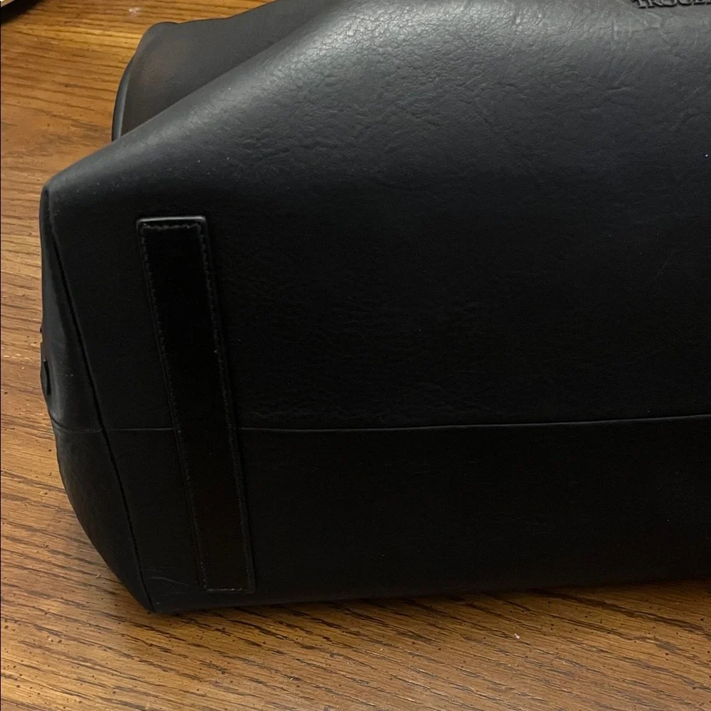 Black TROUBADOUR‎ Leather Duffle